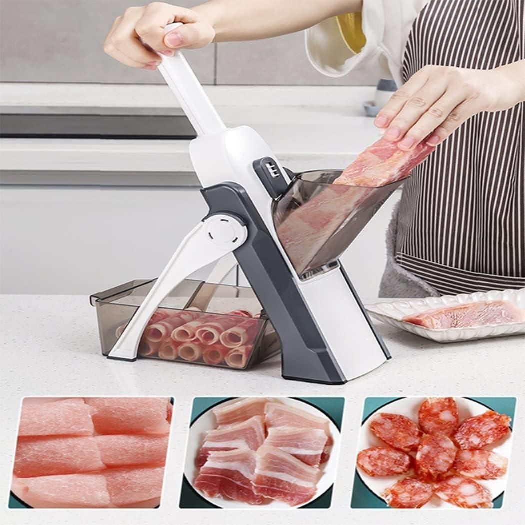 HYDRA's™ Adjustable 7-in-1 Vegetable Slicer – Compact, Safe & Foldable