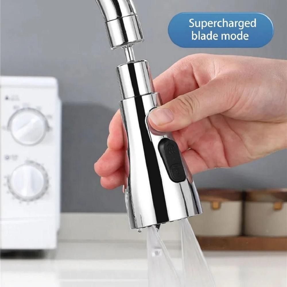 HYDRA's™ 3-Mode Kitchen Sink Faucet Nozzle – Stainless Steel